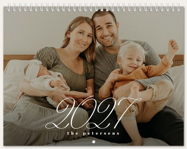 Statement Script Calendar Custom Photo Calendars