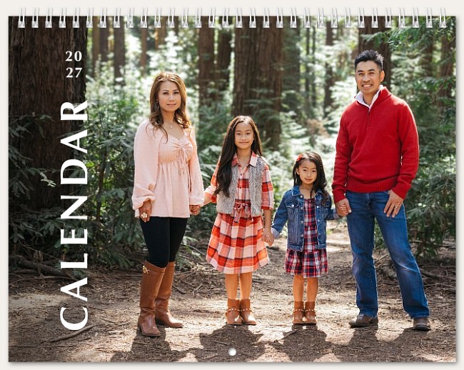 Side Text Calendar Custom Photo Calendars