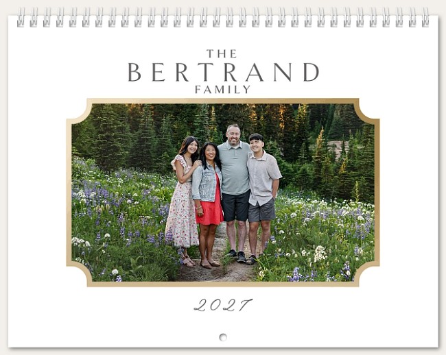Inverted Frame Calendar Custom Photo Calendars