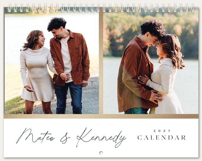 Double Photo Calendar Custom Photo Calendars