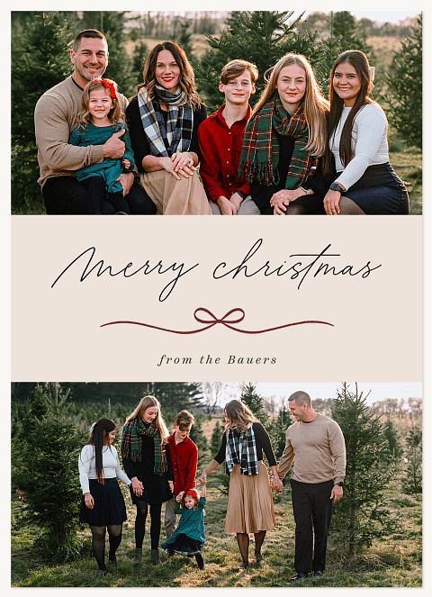 A Little Flourish Personalized Holiday Cards