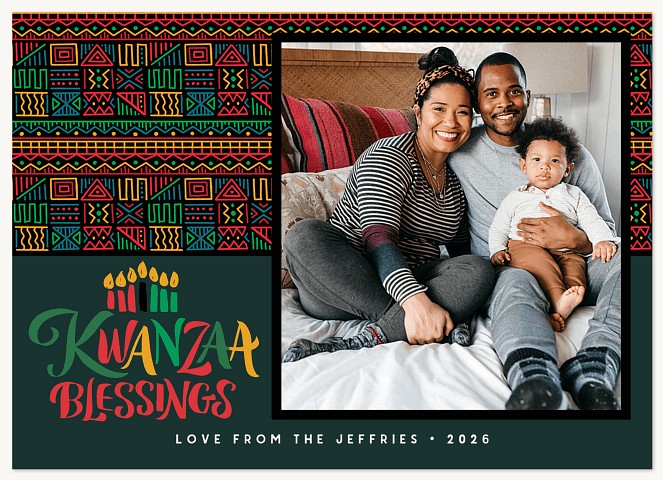 Patterned Blessings Kwanzaa Cards