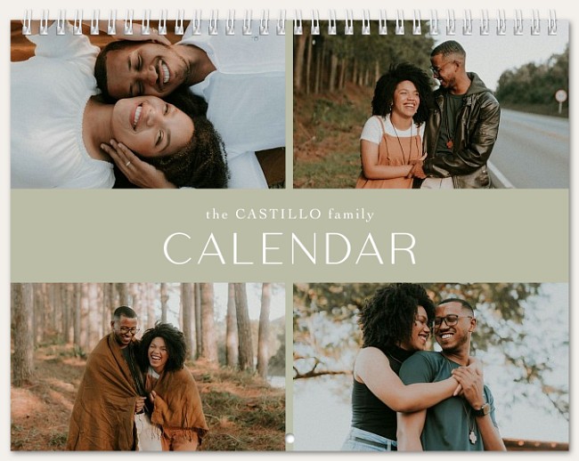 Mod Quad Calendar Personalized Photo Calendars