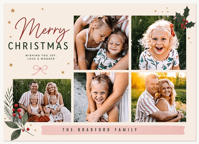 Crafted Together Personalized Holiday Cards