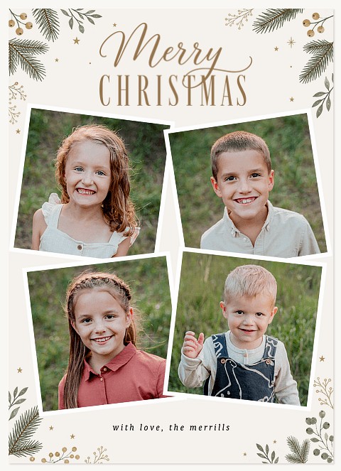 Beneath the Boughs Personalized Holiday Cards