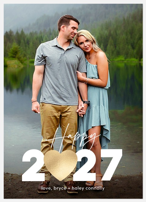 Big Heart Year Holiday Photo Cards