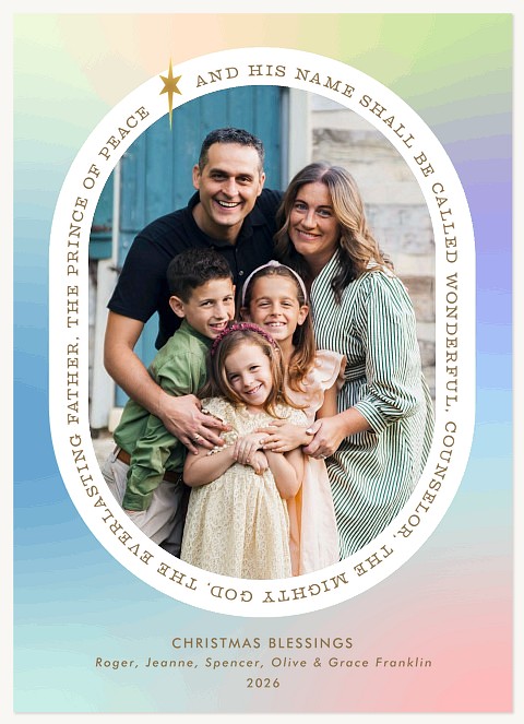Prince of Peace Personalized Holiday Cards