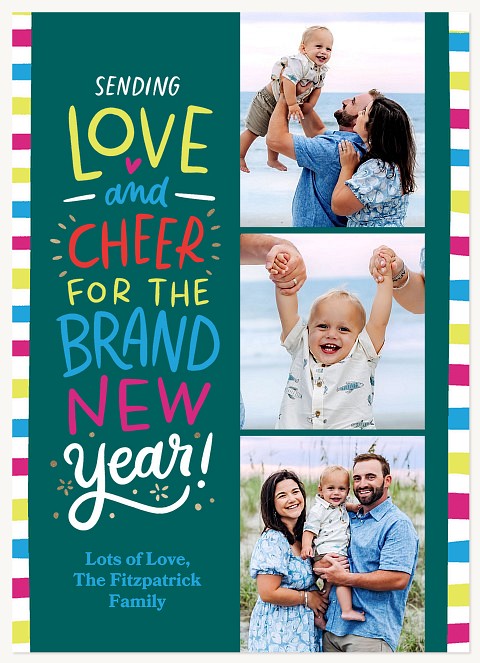 Bright Type Personalized Holiday Cards
