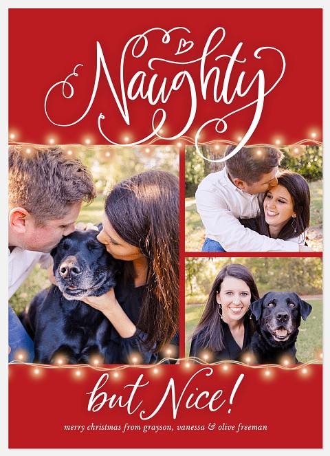Naughty But Nice Holiday Photo Cards