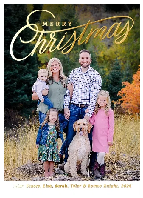 Lettered Ink Personalized Holiday Cards