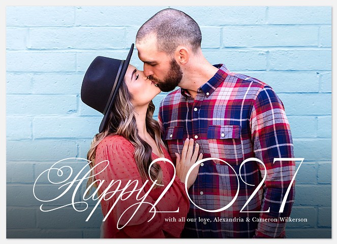 Elegant Year Holiday Photo Cards