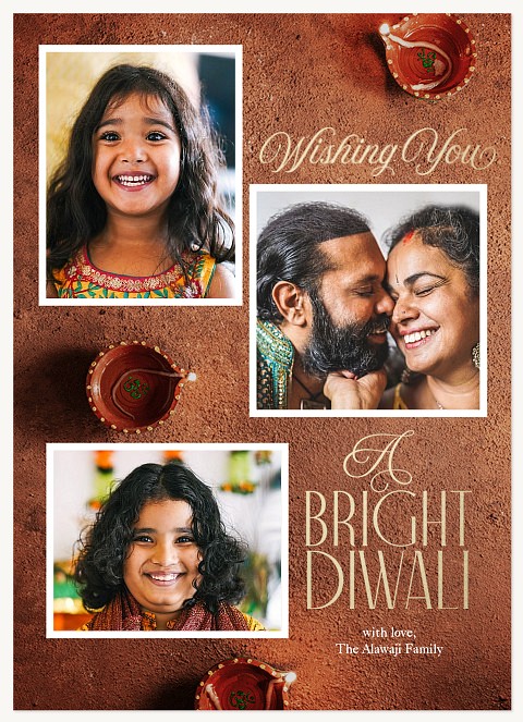 A Bright Diwali Diwali Holiday Cards
