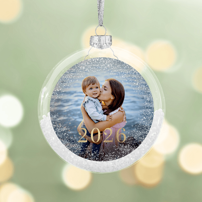Glimmering Year Personalized Ornaments