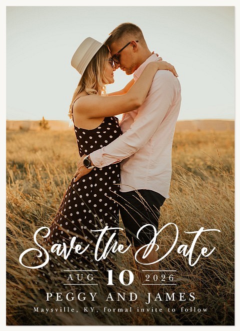 Scripted Statement Save the Date Cards
