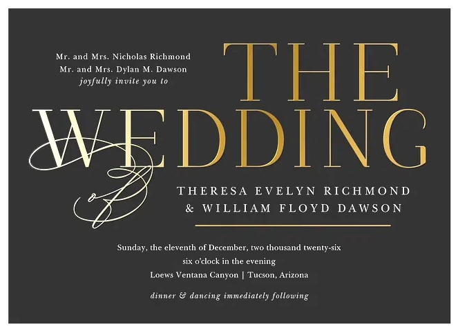 For Eternity Wedding Invitations
