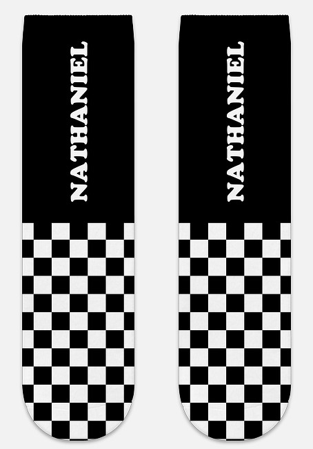 Checkered Custom Socks