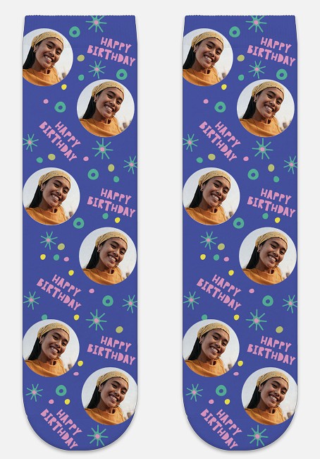 Birthday Confetti Custom Socks