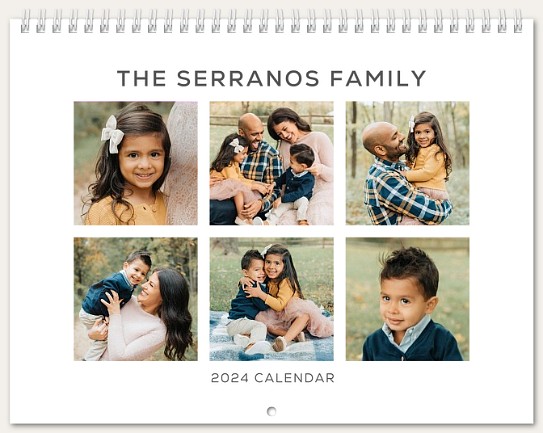 Minimal Collage Calendar Personalized Photo Calendars