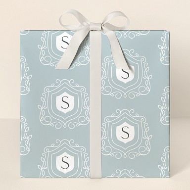 Sophisticated Initial Wrapping Paper