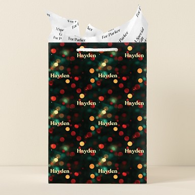 Christmas Lights Gift Bag