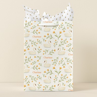 Floral Swans Gift Bags