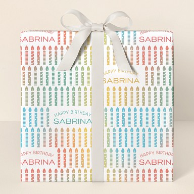 Colorful Candles Wrapping Paper