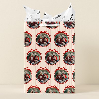 Red Bows Photo Gift Bags