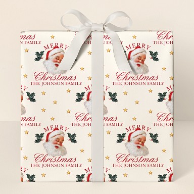 Merry Christmas Santa Wrapping Paper