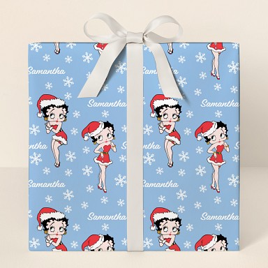 Betty Boop™ Snowflake Wrapping Paper