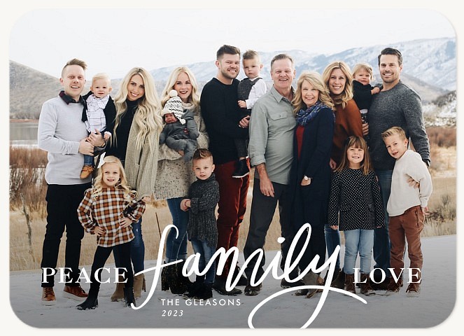  Family Love Personalized Holiday Cards