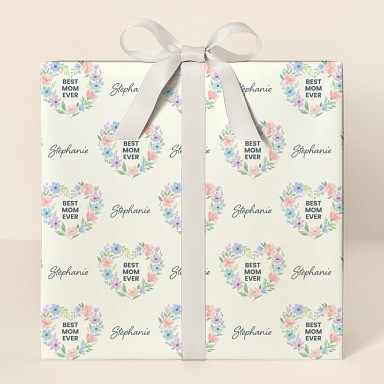 Floral Hearts Wrapping Paper