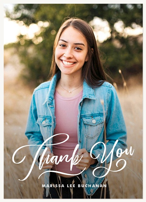 Brushed Graduate | Thank You Cards