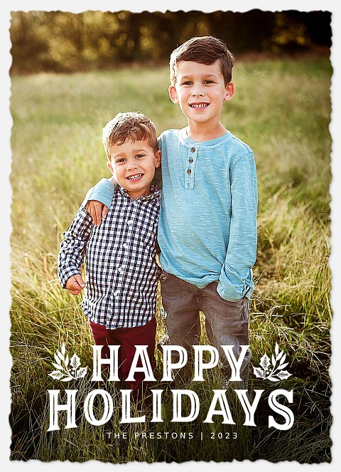 Vintage Tradition Holiday Photo Cards