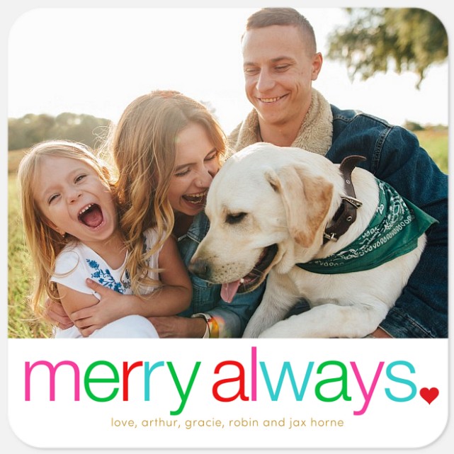 Merry Always Holiday Photo Cards