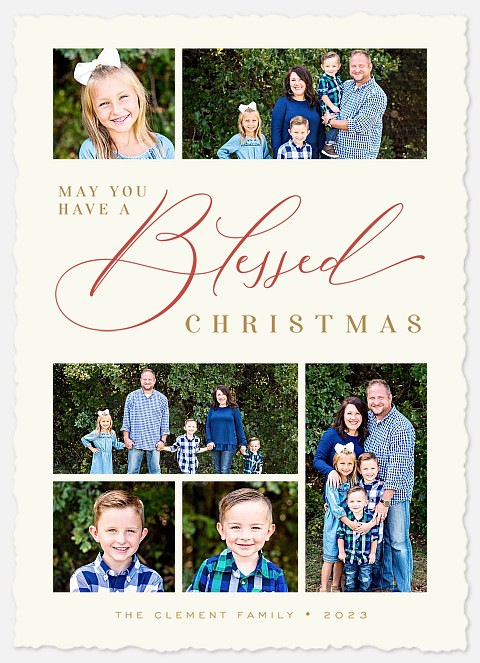 Most Blessed Holiday Photo Cards