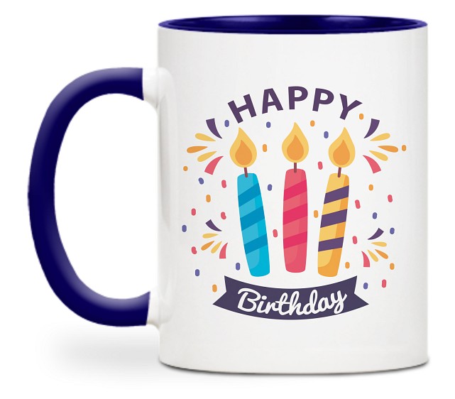 Birthday Candles Custom Mugs