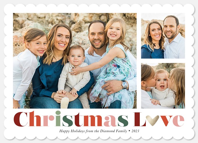 Colorful Love Holiday Photo Cards