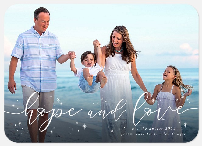 Hope Sparkles Holiday Photo Cards