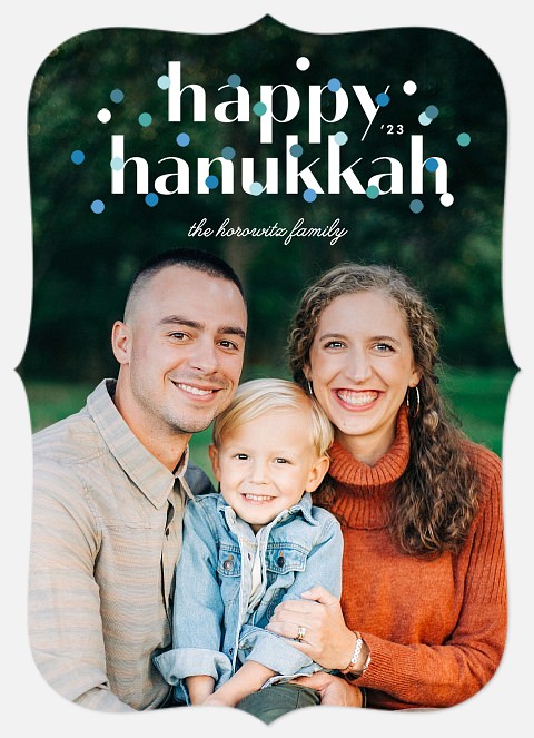 Hanukkah Confetti Hanukkah Photo Cards
