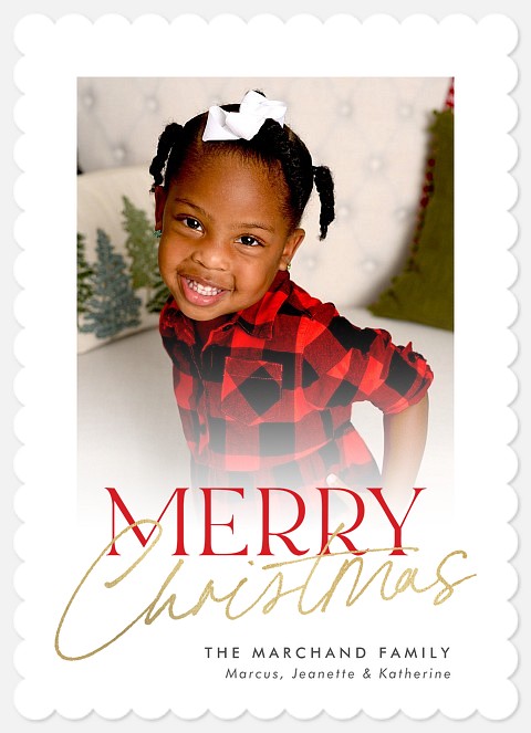 Fairytale Lettering Holiday Photo Cards
