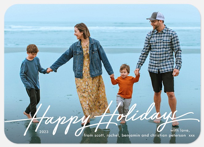 Cheerful Greetings Holiday Photo Cards