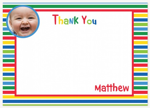 Crayon Colours Birthday Thank You Cards, Thank You Birthday Cards