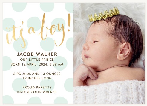 It's a Boy! Baby Announcements