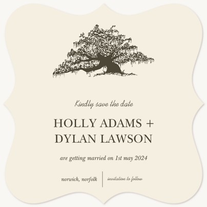 Southern Oak Save the Date Cards