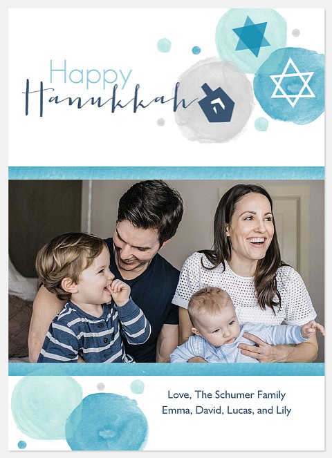 Spirited Bubbles  Hanukkah Photo Cards