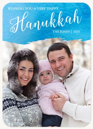 Winter Watercolour  Hanukkah Cards