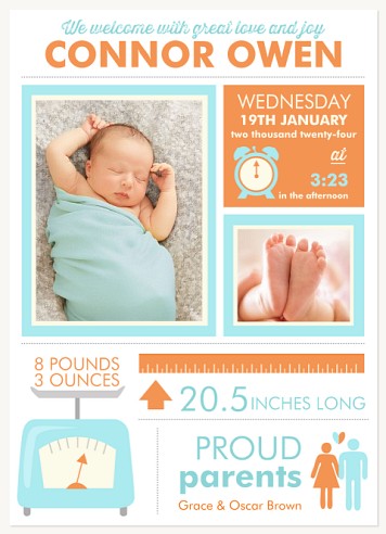 Facts & Figures Baby Announcements