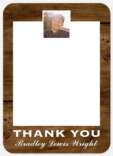Rustic Charisma Thank You Cards 