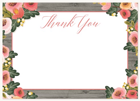 Rustic Garden Thank You Cards