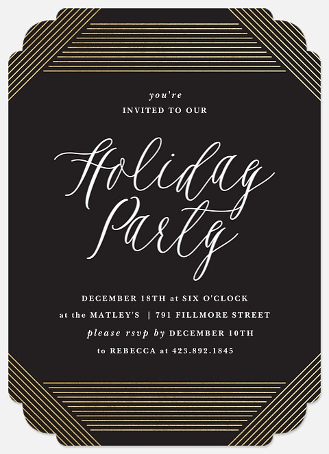 Holiday Deco Holiday Party Invitations